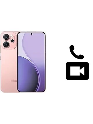 Faça chamadas de vídeo com um Oppo Reno14 F