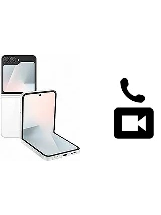 Faça chamadas de vídeo com um Samsung Galaxy Z Flip7 FE