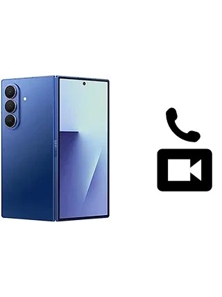 Faça chamadas de vídeo com um Samsung Galaxy Z Fold7