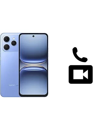 Faça chamadas de vídeo com um Tecno Spark 40