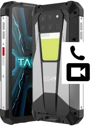 Faça chamadas de vídeo com um Unihertz 8849 Tank 3