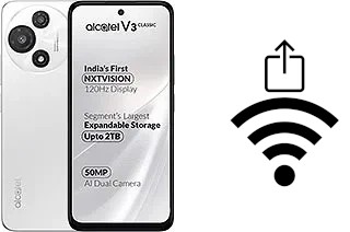 Como gerar um código QR com a senha Wifi em um alcatel V3 Classic