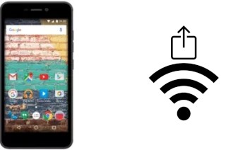 Como gerar um código QR com a senha Wifi em um Archos 50f Neon