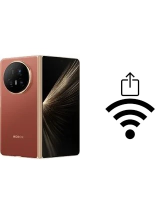 Como gerar um código QR com a senha Wifi em um Honor Magic V5