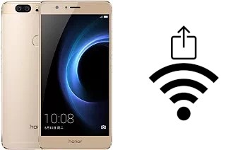 Como gerar um código QR com a senha Wifi em um Huawei Honor V8