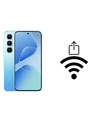 Como gerar um código QR com a senha Wifi em um Infinix Hot 60 Pro