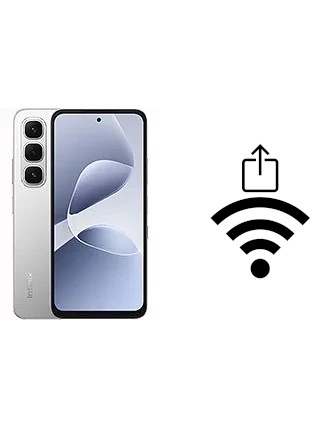 Como gerar um código QR com a senha Wifi em um Infinix Hot 60i