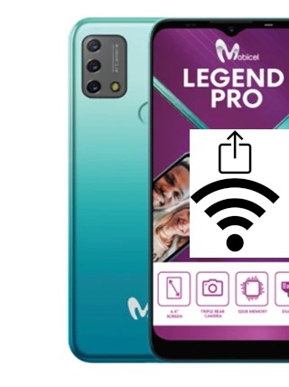 Como gerar um código QR com a senha Wifi em um Mobicel Legend Pro