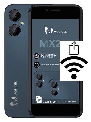 Como gerar um código QR com a senha Wifi em um Mobicel MX2 Plus