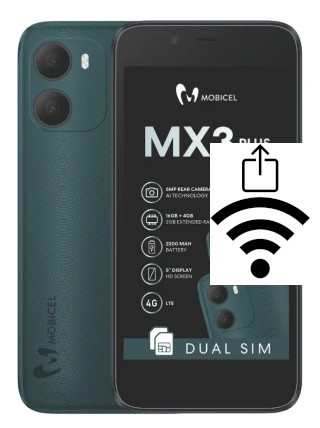Como gerar um código QR com a senha Wifi em um Mobicel MX3 Plus