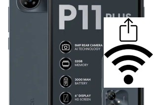 Como gerar um código QR com a senha Wifi em um Mobicel P11 Plus