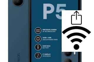 Como gerar um código QR com a senha Wifi em um Mobicel P5