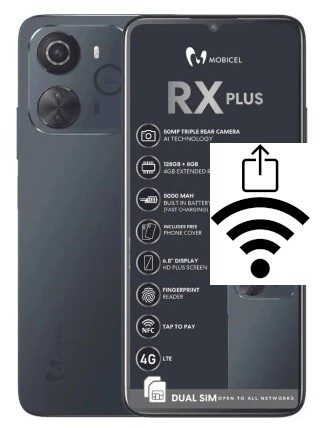 Como gerar um código QR com a senha Wifi em um Mobicel RX Plus