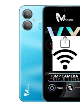 Como gerar um código QR com a senha Wifi em um Mobicel VX18