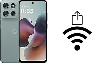 Como gerar um código QR com a senha Wifi em um Motorola Moto G56