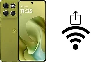 Como gerar um código QR com a senha Wifi em um Motorola Moto G86