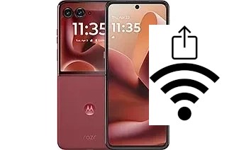 Como gerar um código QR com a senha Wifi em um Motorola Razr 60 Ultra