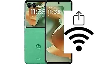 Como gerar um código QR com a senha Wifi em um Motorola Razr 2025