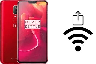 Como gerar um código QR com a senha Wifi em um OnePlus 6