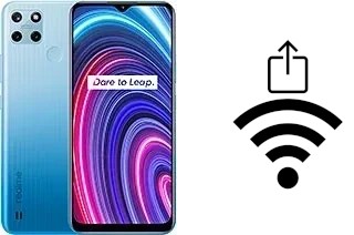 Como gerar um código QR com a senha Wifi em um Realme C25Y