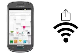 Como gerar um código QR com a senha Wifi em um Samsung Galaxy Exhibit T599