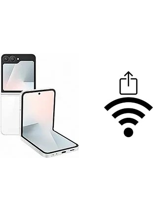 Como gerar um código QR com a senha Wifi em um Samsung Galaxy Z Flip7 FE
