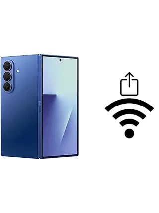 Como gerar um código QR com a senha Wifi em um Samsung Galaxy Z Fold7