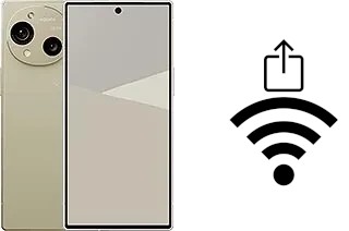 Como gerar um código QR com a senha Wifi em um Sharp Aquos R10