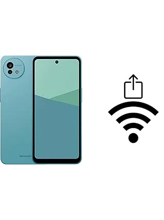 Como gerar um código QR com a senha Wifi em um Sharp Aquos wish5