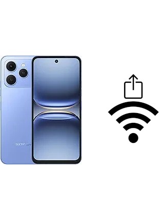 Como gerar um código QR com a senha Wifi em um Tecno Spark 40
