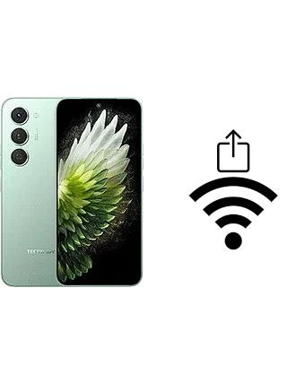 Como gerar um código QR com a senha Wifi em um Tecno Spark 40 Pro
