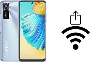 Como gerar um código QR com a senha Wifi em um Tecno Camon 17 Pro
