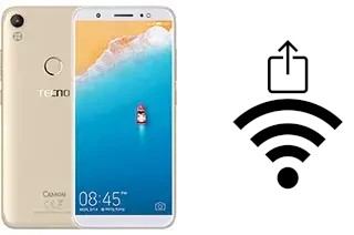 Como gerar um código QR com a senha Wifi em um Tecno Camon CM
