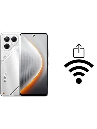 Como gerar um código QR com a senha Wifi em um Tecno Pova 7