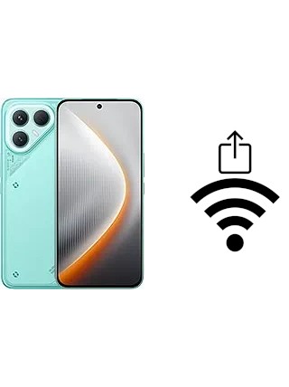 Como gerar um código QR com a senha Wifi em um Tecno Pova 7 Pro