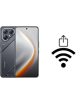 Como gerar um código QR com a senha Wifi em um Tecno Pova 7 Ultra