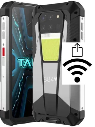 Como gerar um código QR com a senha Wifi em um Unihertz 8849 Tank 3