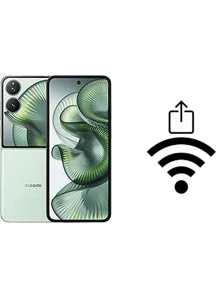 Como gerar um código QR com a senha Wifi em um Xiaomi Mix Flip 2