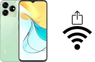 Como gerar um código QR com a senha Wifi em um ZTE Blade V50 Design 4G